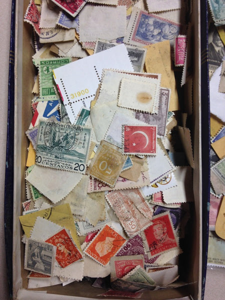 Box of Misc. Stamps - Instant Stamp Collection