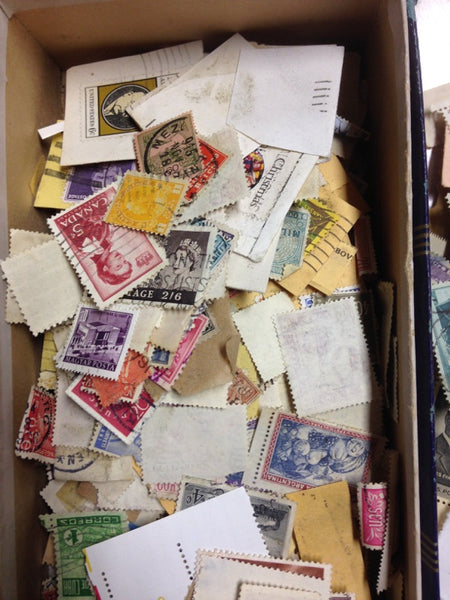 Box of Misc. Stamps - Instant Stamp Collection