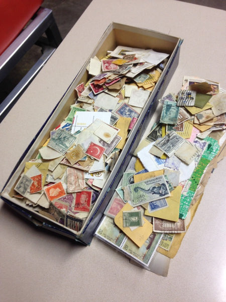 Box of Misc. Stamps - Instant Stamp Collection