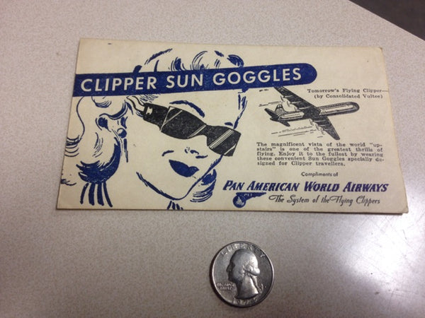 1940's Pan American Airlines Sun Goggles