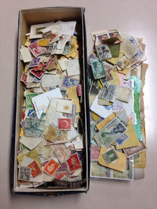 Box of Misc. Stamps - Instant Stamp Collection